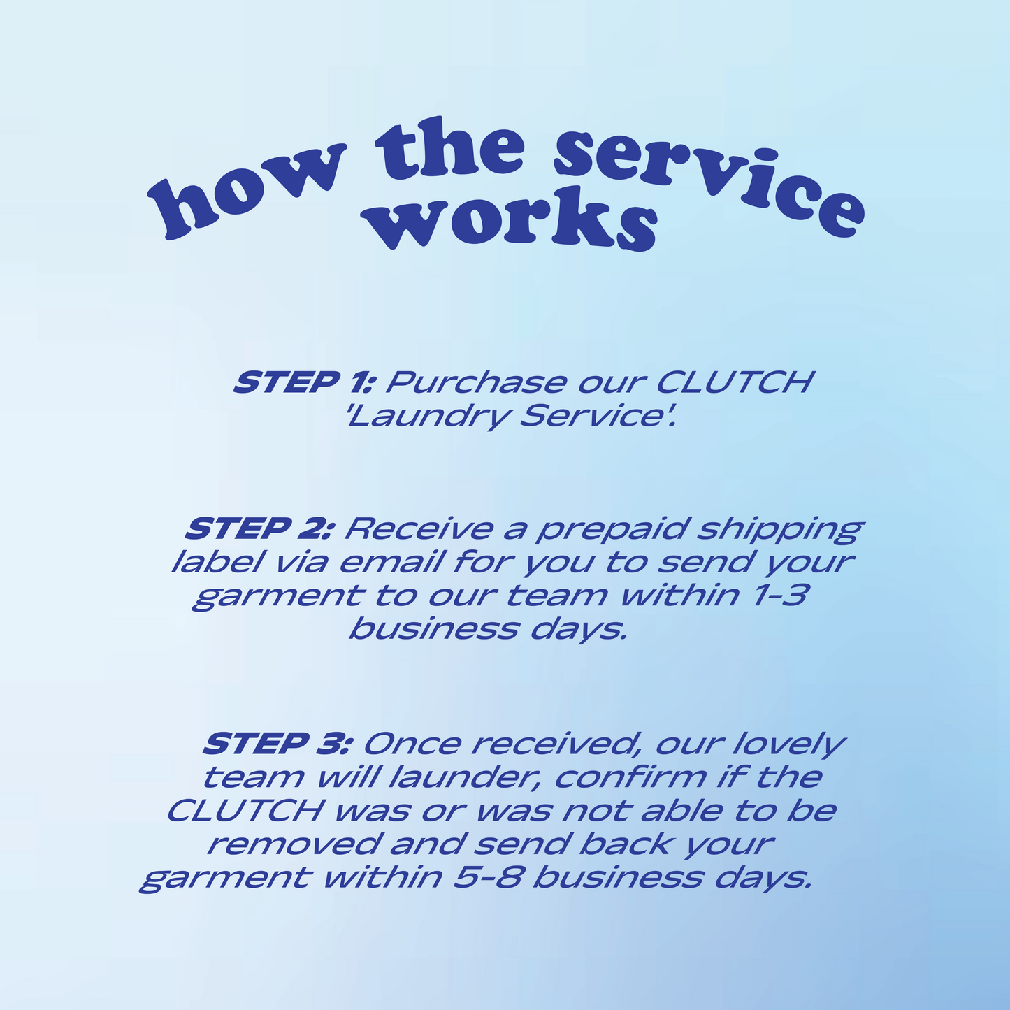 CLUTCH 'Laundry Service'
